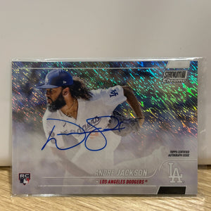 2022 Topps Stadium Club Chrome - Autographs /5 #SCCBA-AJ Andre Jackson FRENLY BRICKS - Open 7 Days