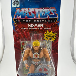 2022 Masters of the Universe 40th Anniversary He-Man Figure FRENLY BRICKS - Open 7 Days