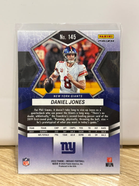 2022 Mosaic Daniel Jones White Sparkle Prizm FRENLY BRICKS - Open 7 Days
