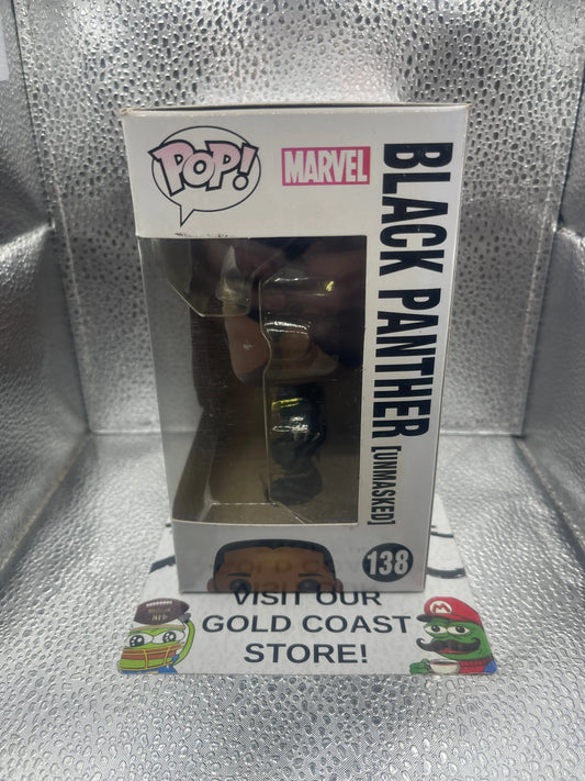 Funko POP! Marvel Captain America Civil War #138 Black Panther Unmasked FRENLY BRICKS - Open 7 Days