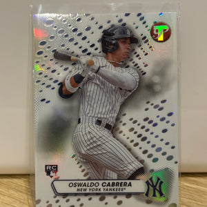 OSWALDO CABRERA 2023 Topps Pristine REFRACTOR ROOKIE RC SP #32 -NEW YORK YANKEES FRENLY BRICKS - Open 7 Days