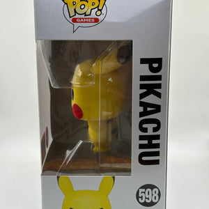 Funko POP! Games Pokemon #598 Pikachu Flocked 2020 Fall Convention FRENLY BRICKS - Open 7 Days