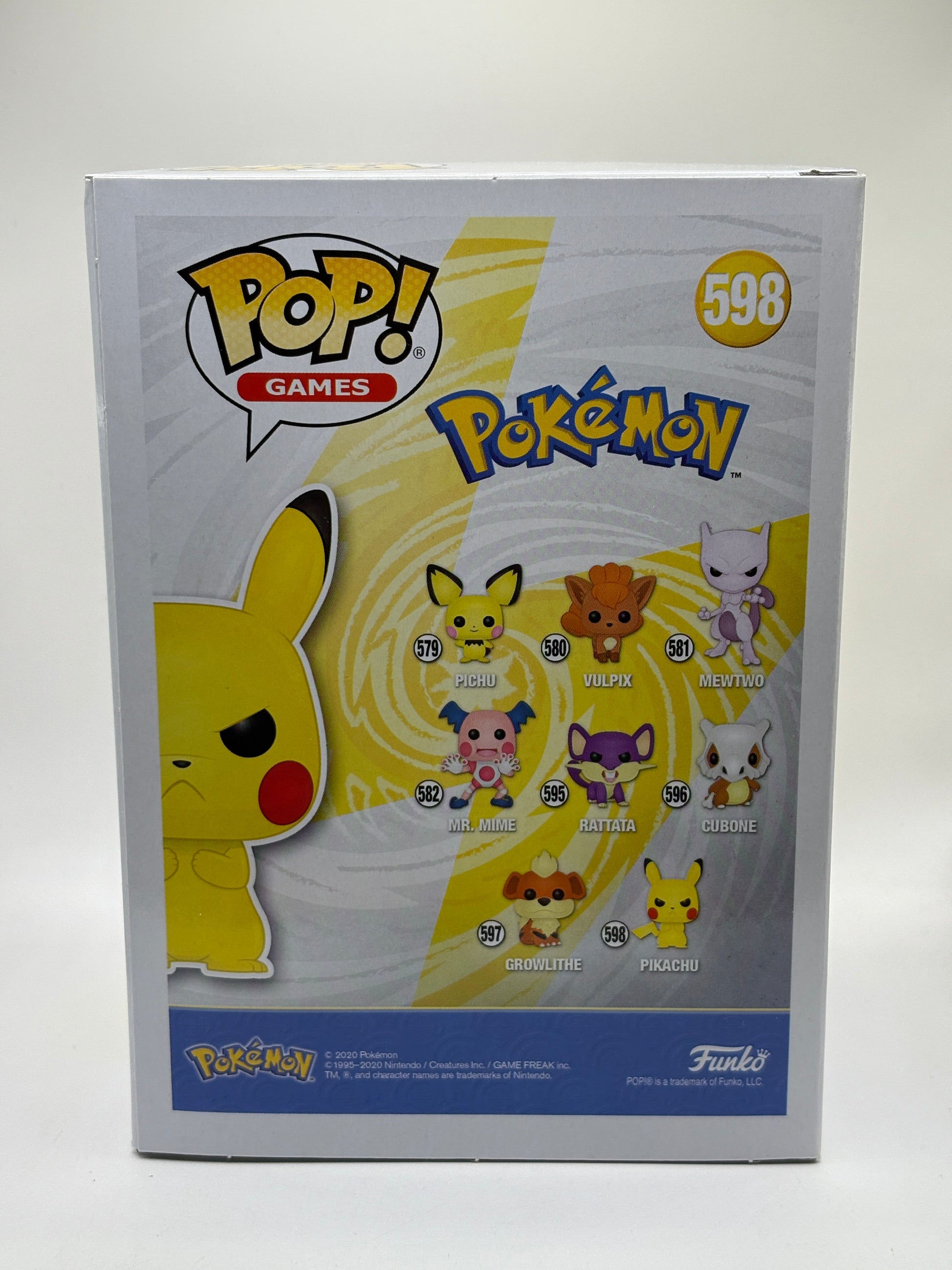 Funko POP! Games Pokemon #598 Pikachu Flocked 2020 Fall Convention FRENLY BRICKS - Open 7 Days