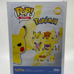 Funko POP! Games Pokemon #598 Pikachu Flocked 2020 Fall Convention FRENLY BRICKS - Open 7 Days