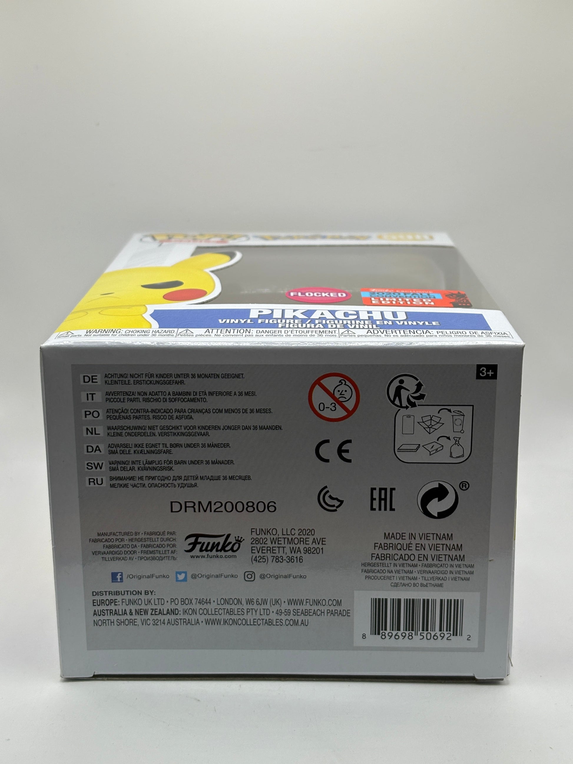 Funko POP! Games Pokemon #598 Pikachu Flocked 2020 Fall Convention FRENLY BRICKS - Open 7 Days