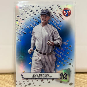 2023 Topps Pristine Blue Refractor /75 Lou Gehrig #25 HOF B1 FRENLY BRICKS - Open 7 Days