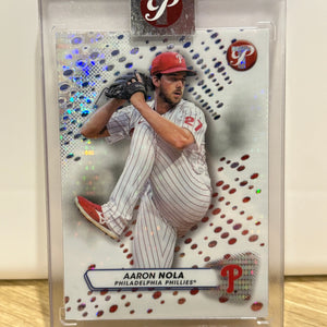 AARON NOLA TOPPS PRISTINE PULSAR REFRACTOR ENCASED PHILLIES #65 2023 FRENLY BRICKS - Open 7 Days
