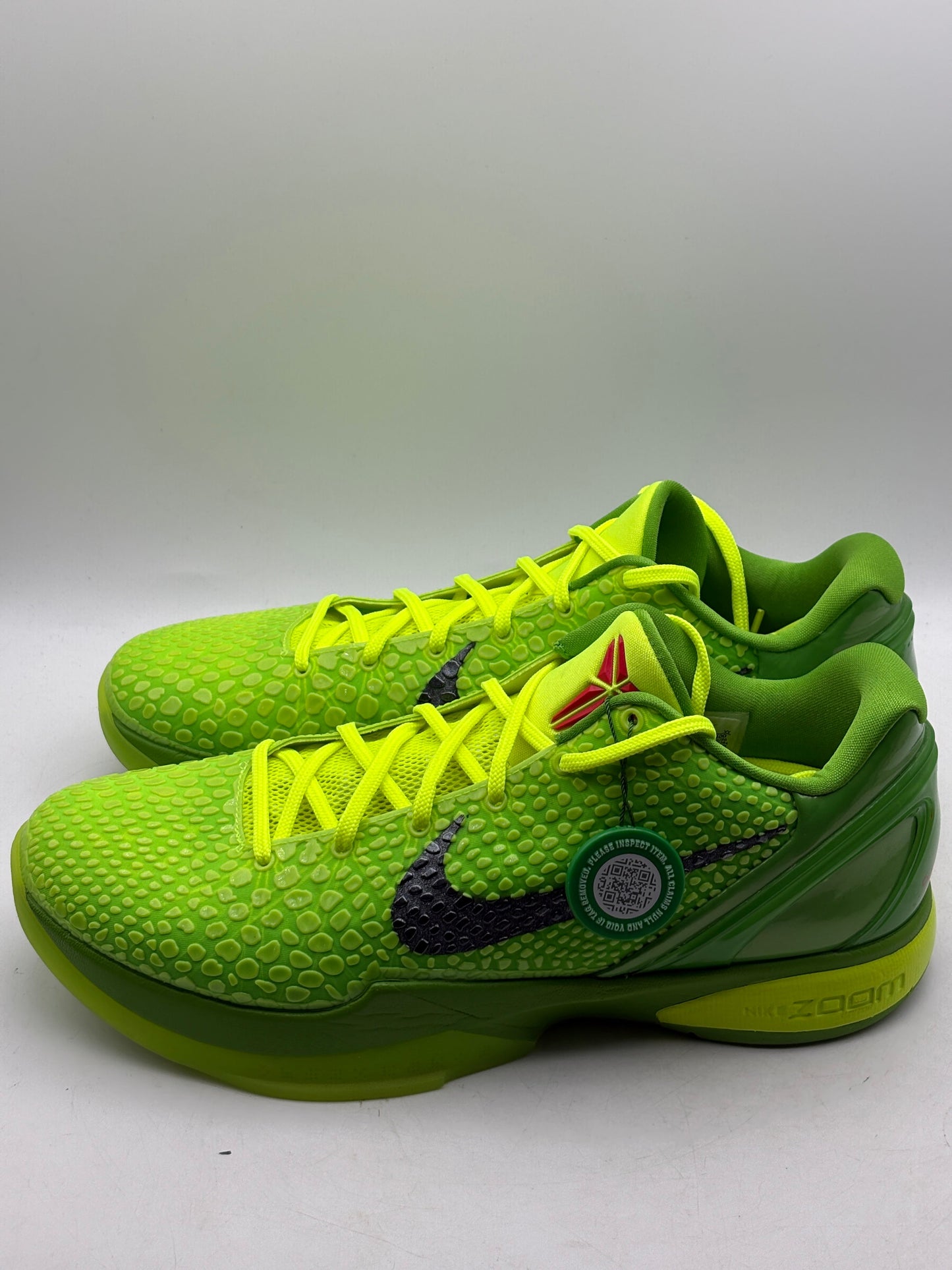 Nike Kobe 6 Protro Low Grinch Size 13 *(NO BOX) USED FRENLY BRICKS - Open 7 Days