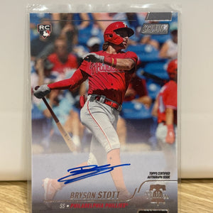 Bryson Stott 2022 Stadium Club ROOKIE ON-CARD AUTO Phillies RC #SCBA-STOT FRENLY BRICKS - Open 7 Days