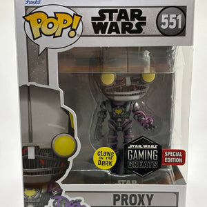 Funko POP! Star Wars #551 Proxy Glow Special Edition Gaming Greats FRENLY BRICKS - Open 7 Days