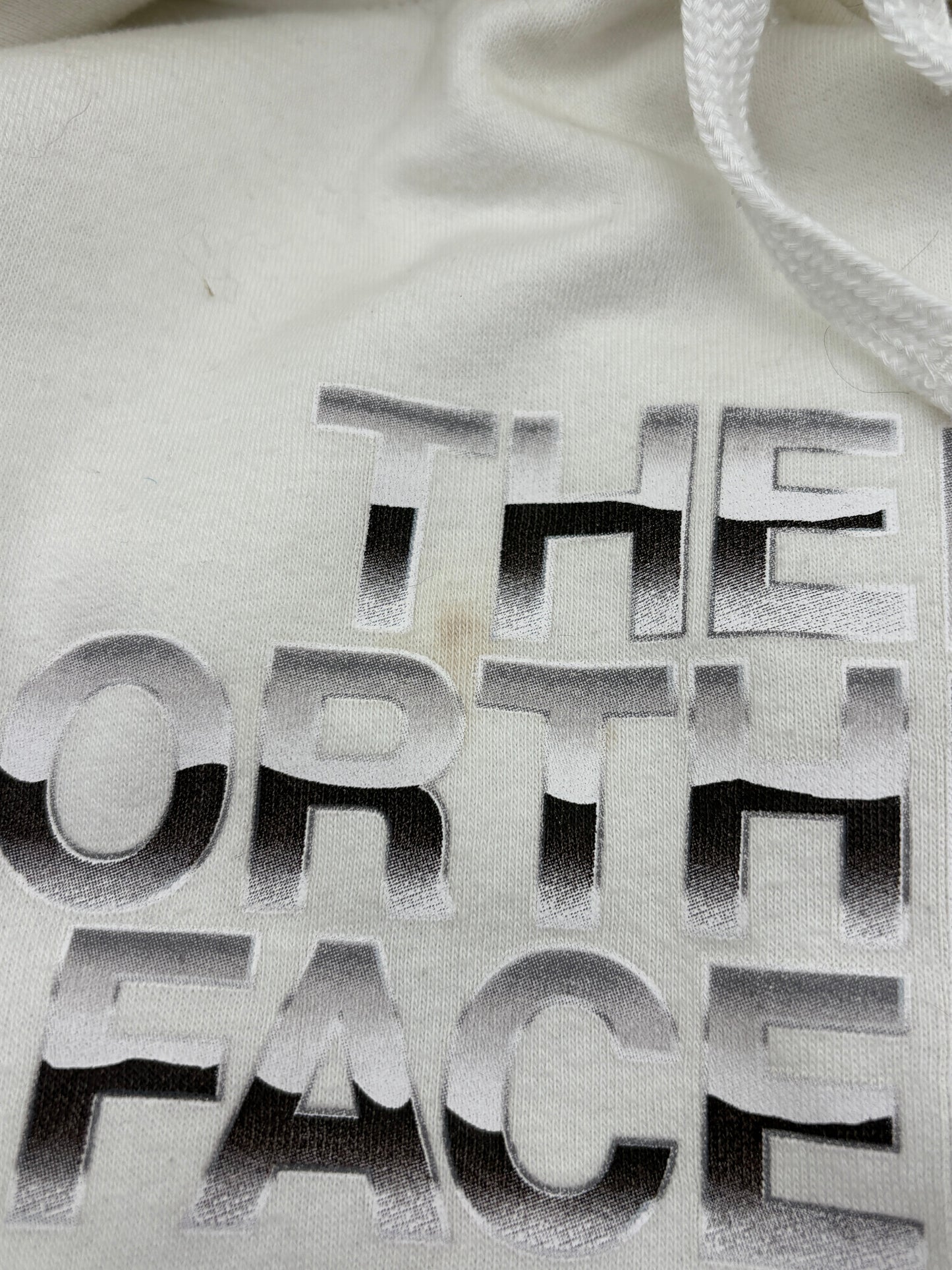 Supreme x The North Face Metallic Box Logo Hoodie Sweater White Large SS18 STAINS* FRENLY BRICKS - Open 7 Days