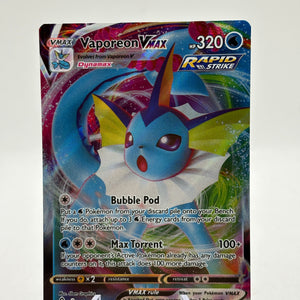 Pokemon TCG Sword Shield Evolving Skies - Vaporeon VMAX 030/203 Full Art NM FRENLY BRICKS - Open 7 Days