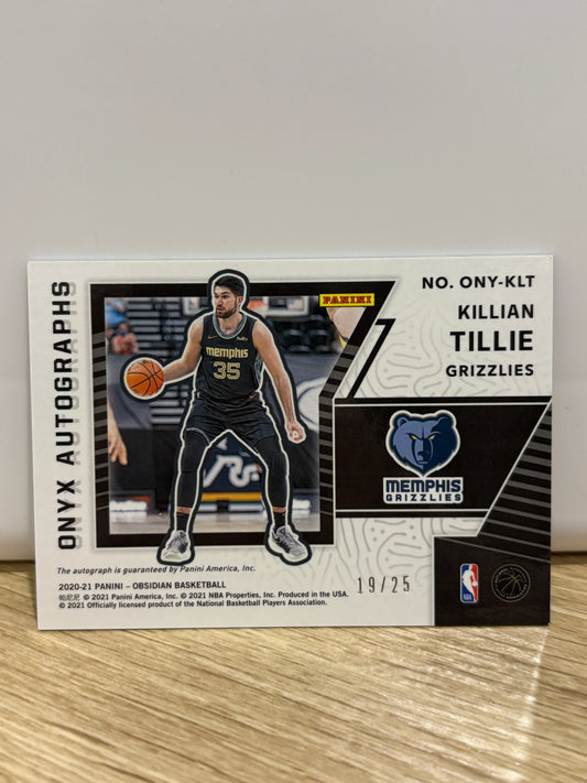 2020-21 panini obsidian ONYX Killian Tillie autograph /25 FRENLY BRICKS - Open 7 Days