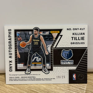 2020-21 panini obsidian ONYX Killian Tillie autograph /25 FRENLY BRICKS - Open 7 Days