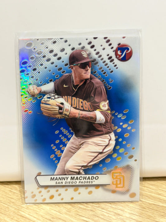 2023 Topps Pristine Blue Refractors #165 Manny Machado /75 FRENLY BRICKS - Open 7 Days