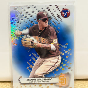 2023 Topps Pristine Blue Refractors #165 Manny Machado /75 FRENLY BRICKS - Open 7 Days