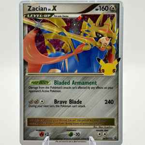 Pokemon TCG 25th Celebrations - Zacian Lv. X SWSH135 Black Star Promo NM FRENLY BRICKS - Open 7 Days