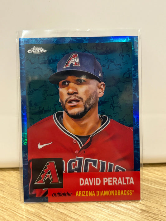David Peralta 2022 Topps Chrome Platinum Toile Blue /199 #119 Arizona FRENLY BRICKS - Open 7 Days