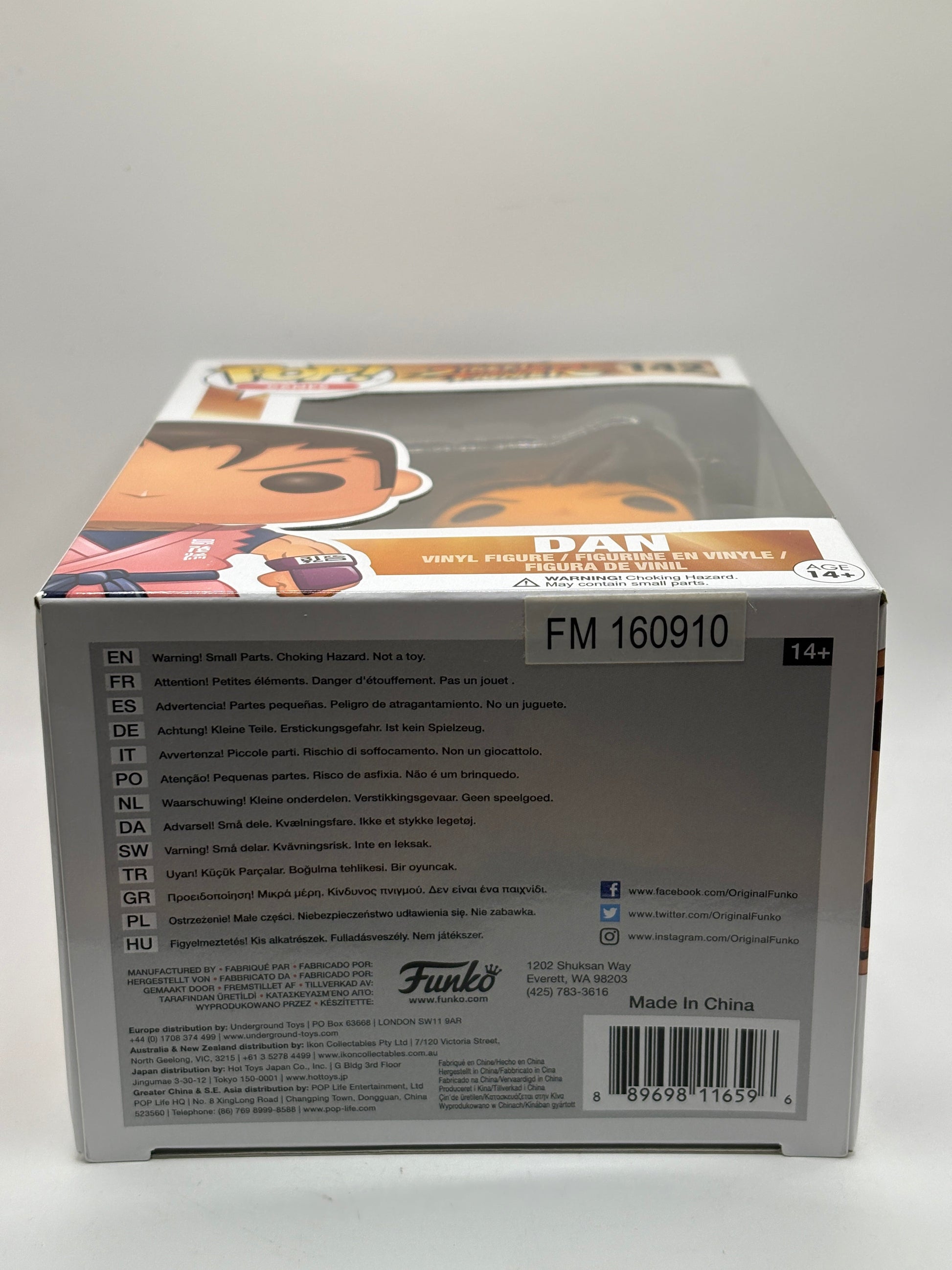 Funko POP! Games Street Fighter #142 Dan Vinyl Figure FRENLY BRICKS - Open 7 Days