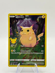 Pokemon TCG 25th Celebrations - Pikachu 005/025 Full Art Rare LP+