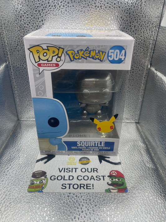 Funko POP! Games Pokemon #504 Squirtle 25th Anniversary FRENLY BRICKS - Open 7 Days