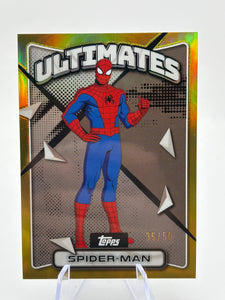 Spider-Man- 2025 Topps Finest X-Men '97 #52- GOLD 35/50