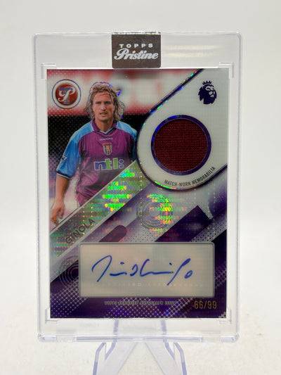 2026 Topps Pristine PL David Ginola Pristine Pieces Auto Relic PPAR-DG /99