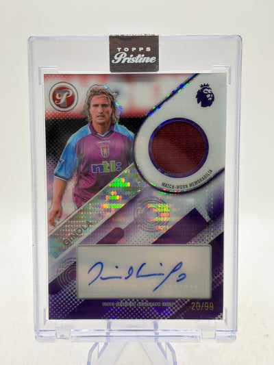 2026 Topps Pristine PL David Ginola Pristine Pieces Auto Relic PPAR-DG /99 (1)