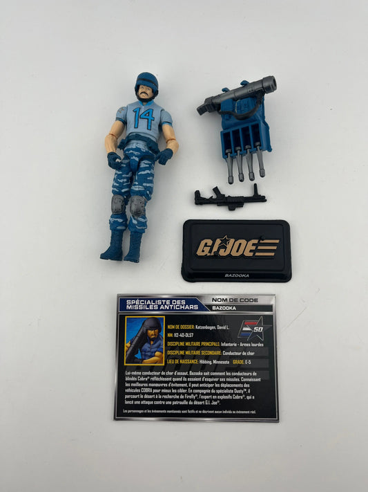 GI Joe 50th Anniversary BAZOOKA v4 Sneak Attack Set 3.75 Inch Figure Hasbro 2015 FRENLY BRICKS - Open 7 Days
