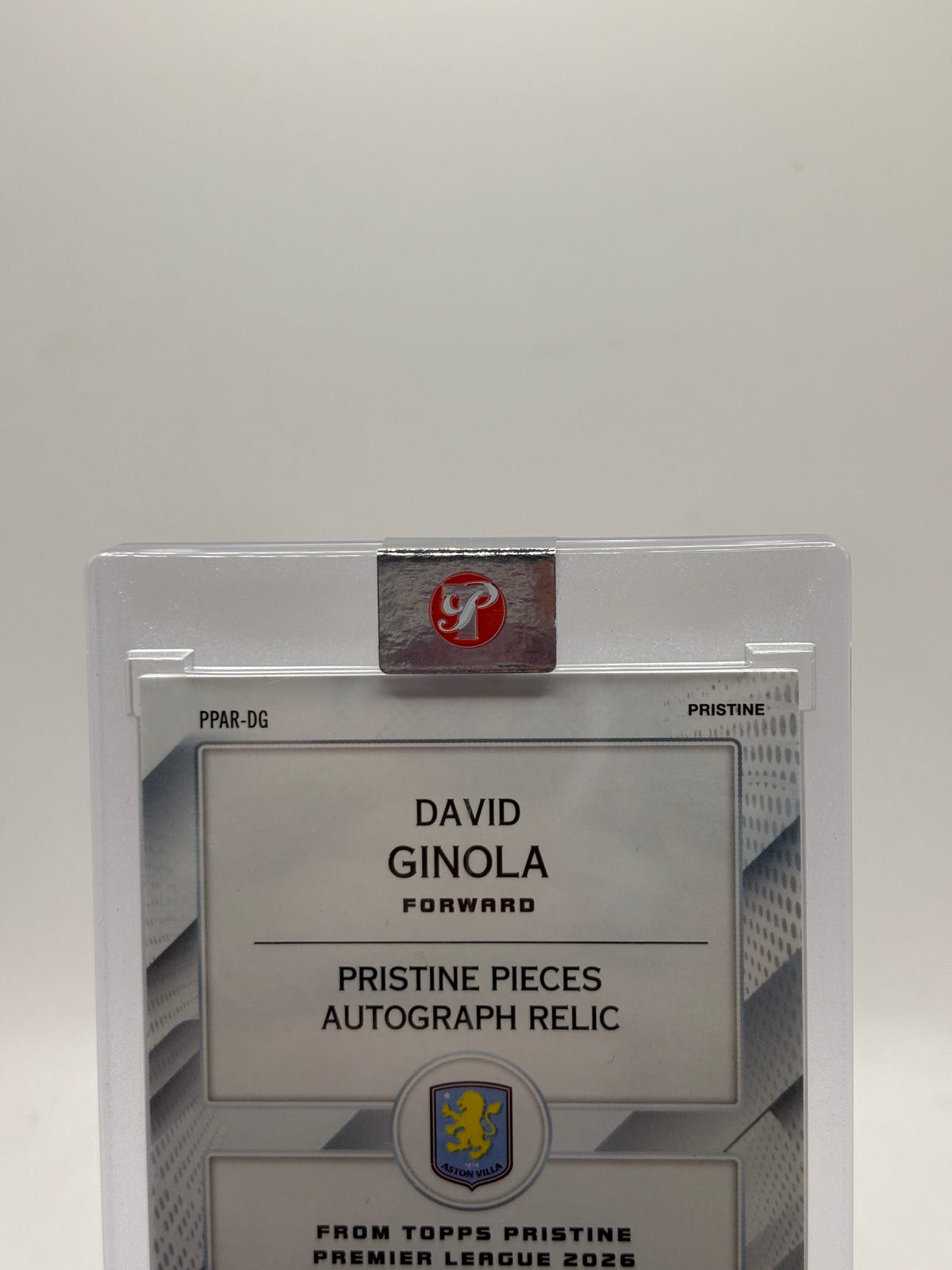 2026 Topps Pristine PL David Ginola Pristine Pieces Auto Relic PPAR-DG /99 image 3