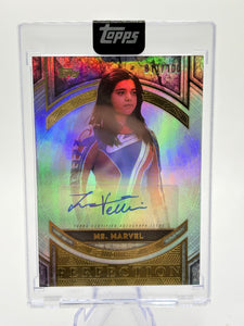 2025 Topps Marvel the Collector Perfection /100 Ms. Marvel Iman Vellani Auto