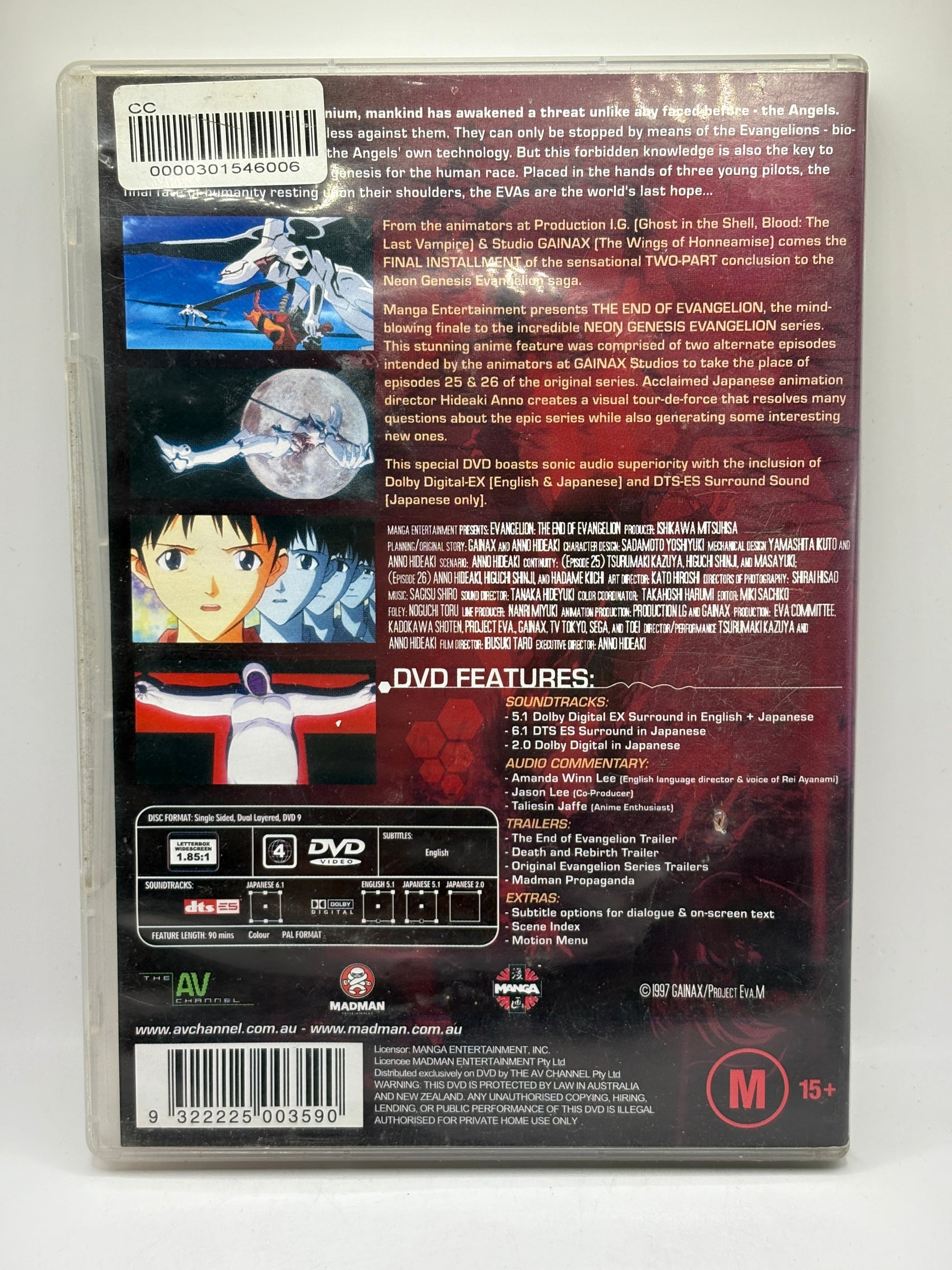 Neon Genesis Evangelion - The End Of Evangelion (DVD, 2003) FRENLY BRICKS - Open 7 Days