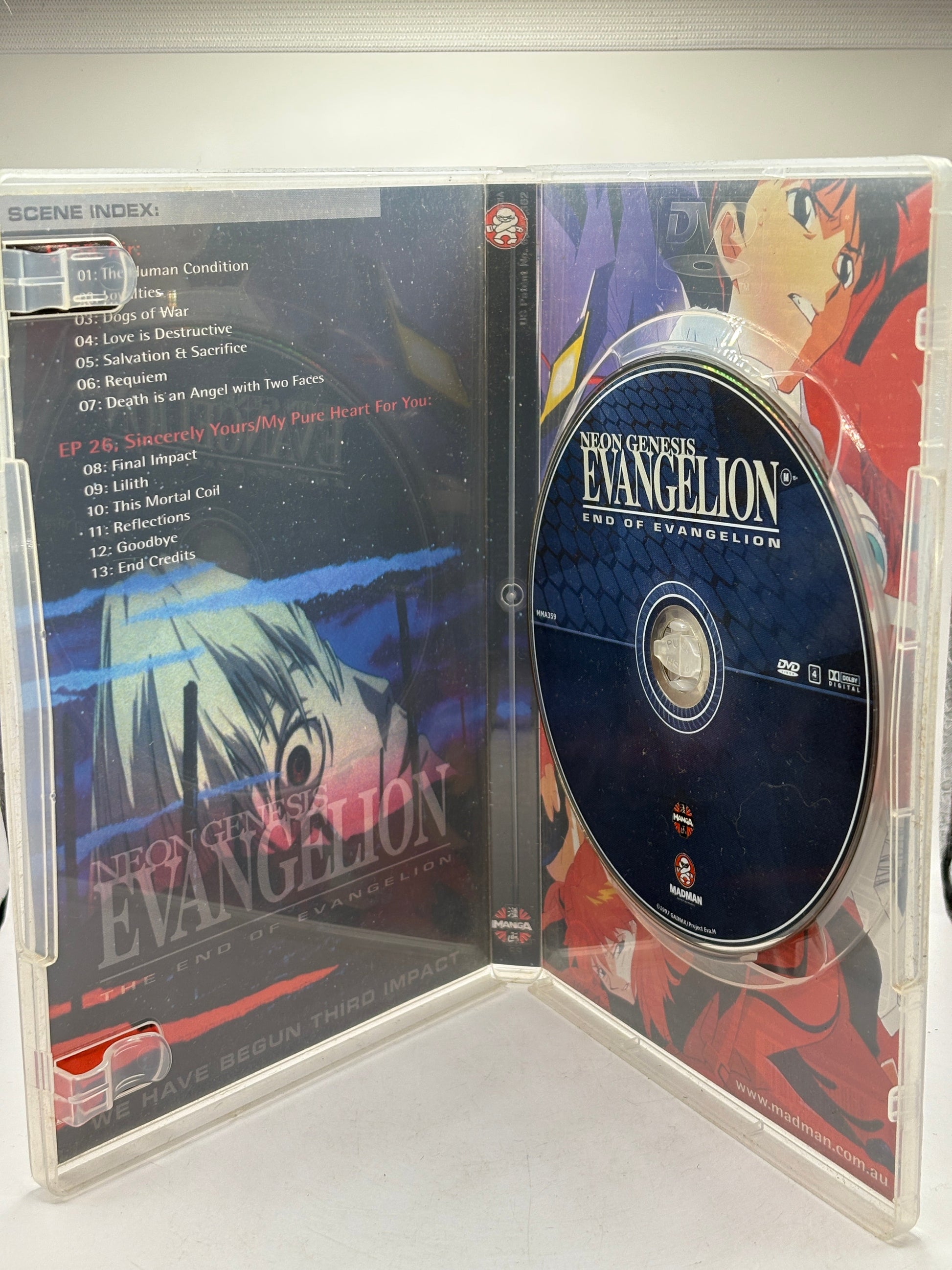 Neon Genesis Evangelion - The End Of Evangelion (DVD, 2003) FRENLY BRICKS - Open 7 Days