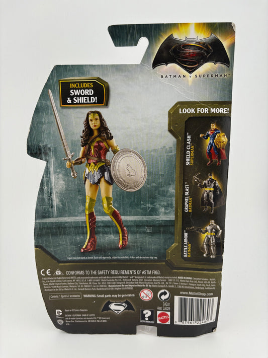2015 Mattel DC Batman vs Superman Dawn of Justice Wonder Woman 6-Inch Figure MOC FRENLY BRICKS - Open 7 Days
