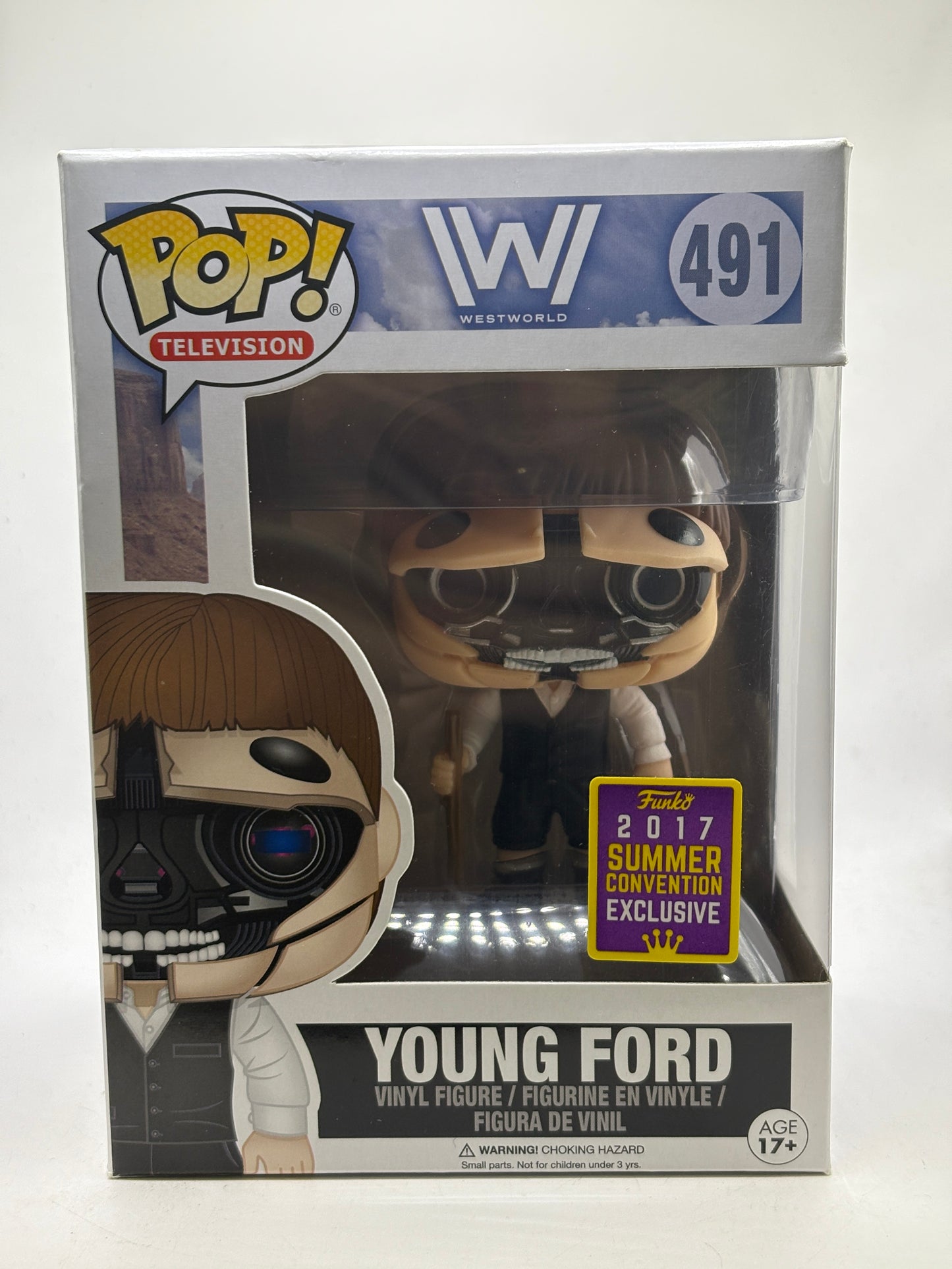 Funko POP! Television WestWorld #491 Young Ford 2017 Summer Convention Vinyl Figure