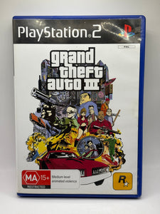 Grand Theft Auto III 3 GTA3 Sony PlayStation 2 PS2 CIB W/ Map & Manual