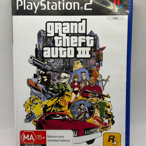 Grand Theft Auto III 3 GTA3 Sony PlayStation 2 PS2 CIB W/ Map & Manual FRENLY BRICKS - Open 7 Days