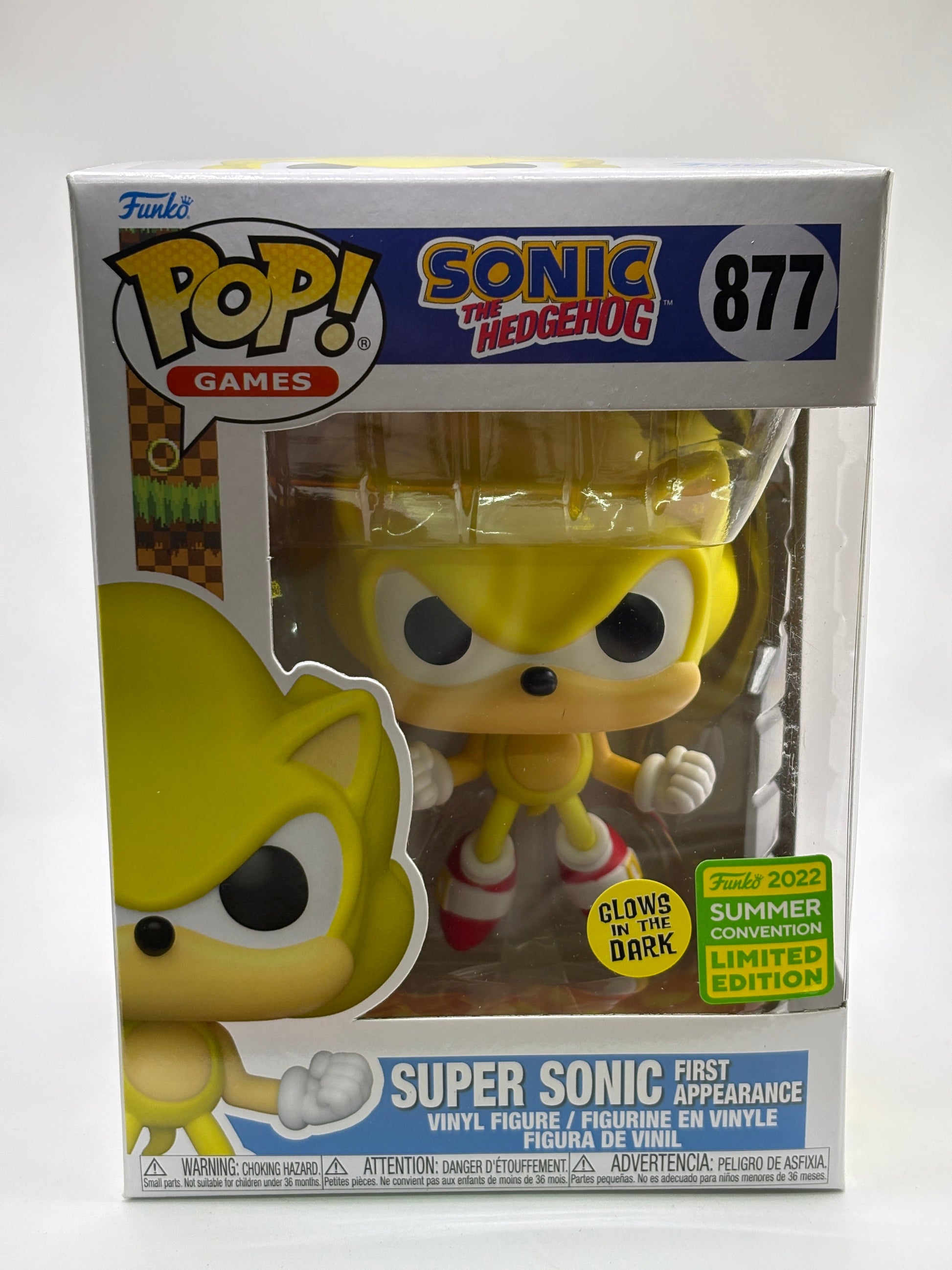 Funko POP! Games Sonic the Hedgehog #877 Super Sonic First Appearance Glow FRENLY BRICKS - Open 7 Days