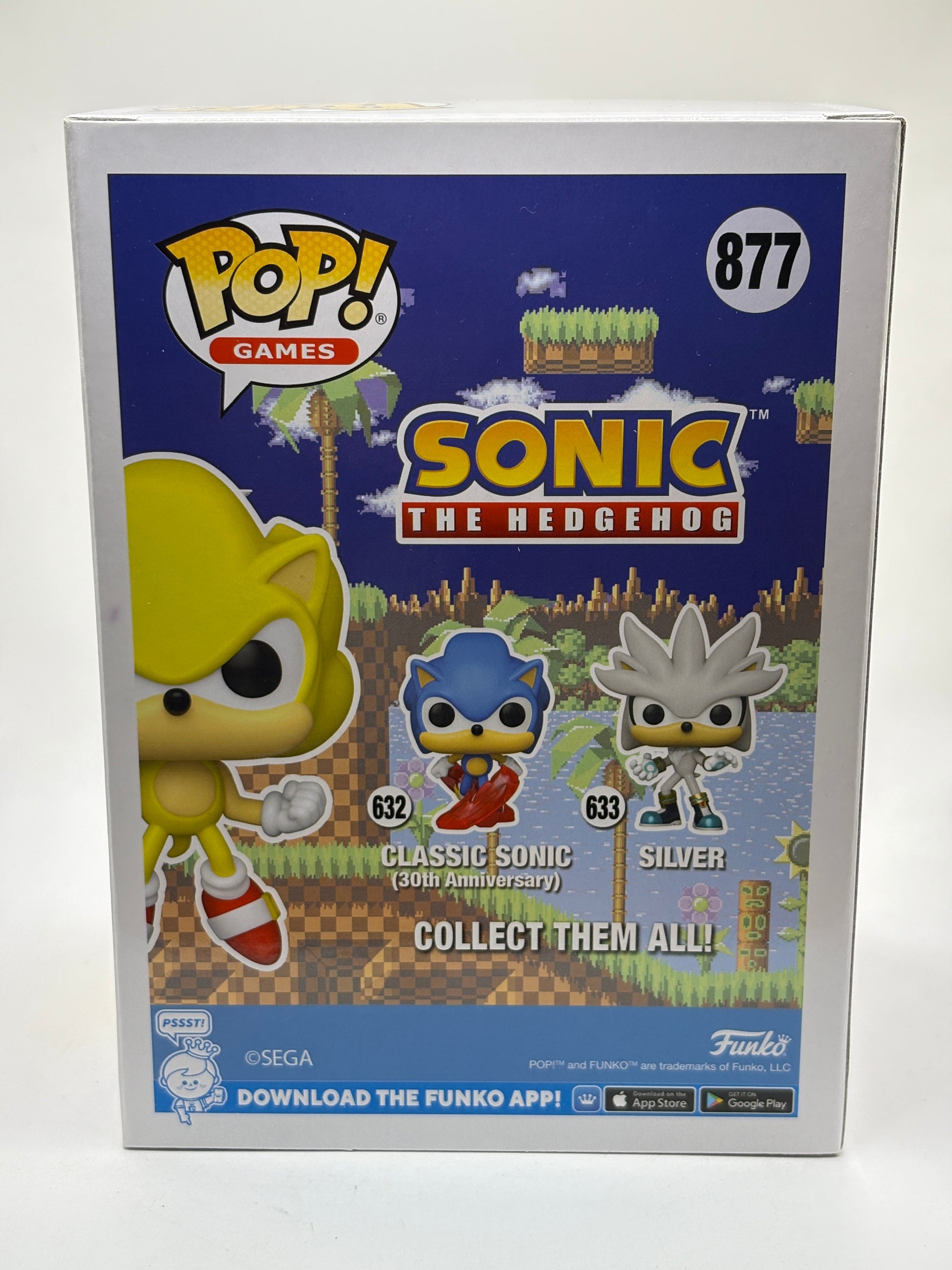 Funko POP! Games Sonic the Hedgehog #877 Super Sonic First Appearance Glow FRENLY BRICKS - Open 7 Days