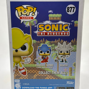 Funko POP! Games Sonic the Hedgehog #877 Super Sonic First Appearance Glow FRENLY BRICKS - Open 7 Days