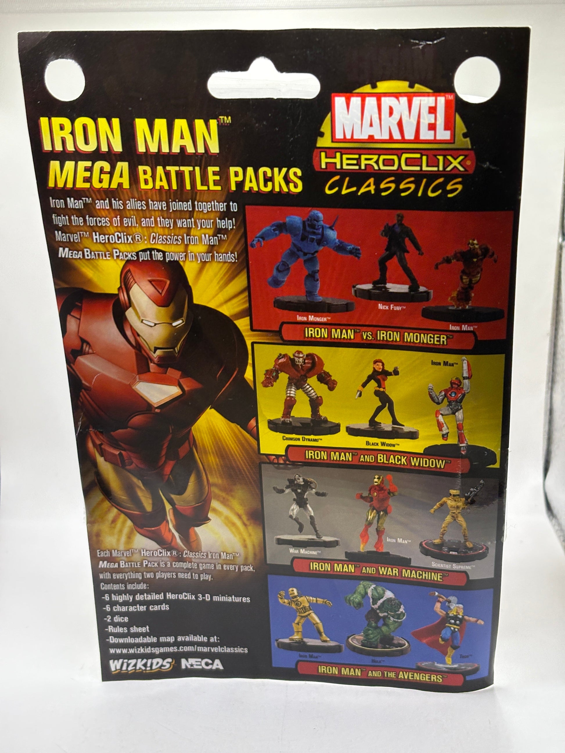 HeroClix Marvel Classic Iron Man Armor Wars Mega Battle Pack - NECA FRENLY BRICKS - Open 7 Days