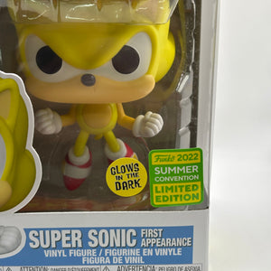 Funko POP! Games Sonic the Hedgehog #877 Super Sonic First Appearance Glow FRENLY BRICKS - Open 7 Days
