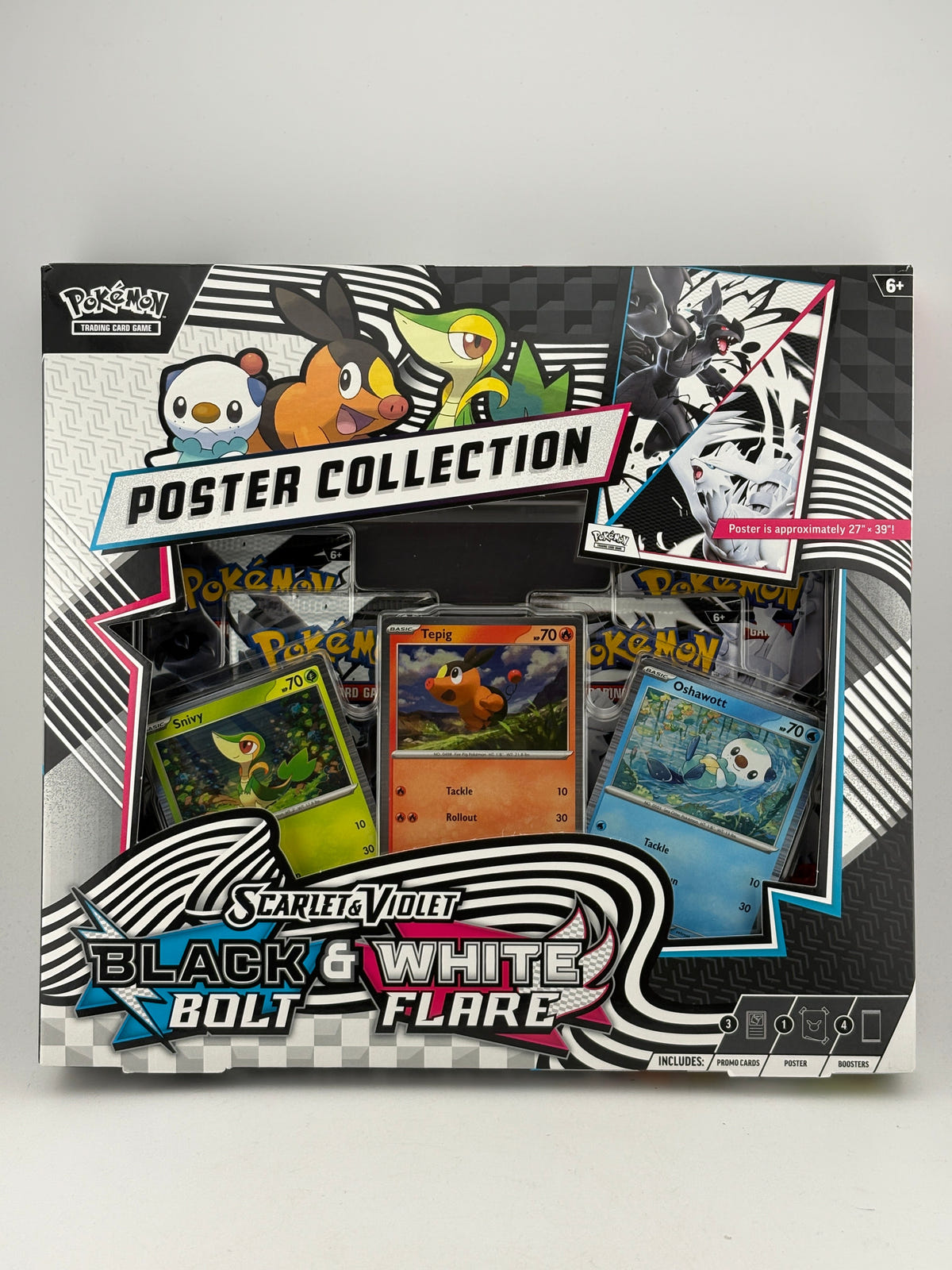 Pokemon TCG Scarlet Violet Black Bolt White Flare Poster Collection Sealed FRENLY BRICKS - Open 7 Days image 1