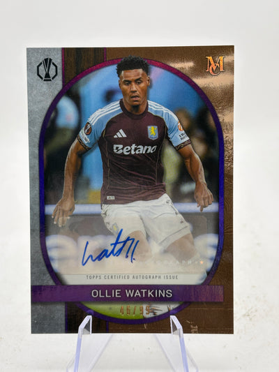 2025-26 Topps Museum Collection UEFA CLUB - Ollie Watkins Auto /99