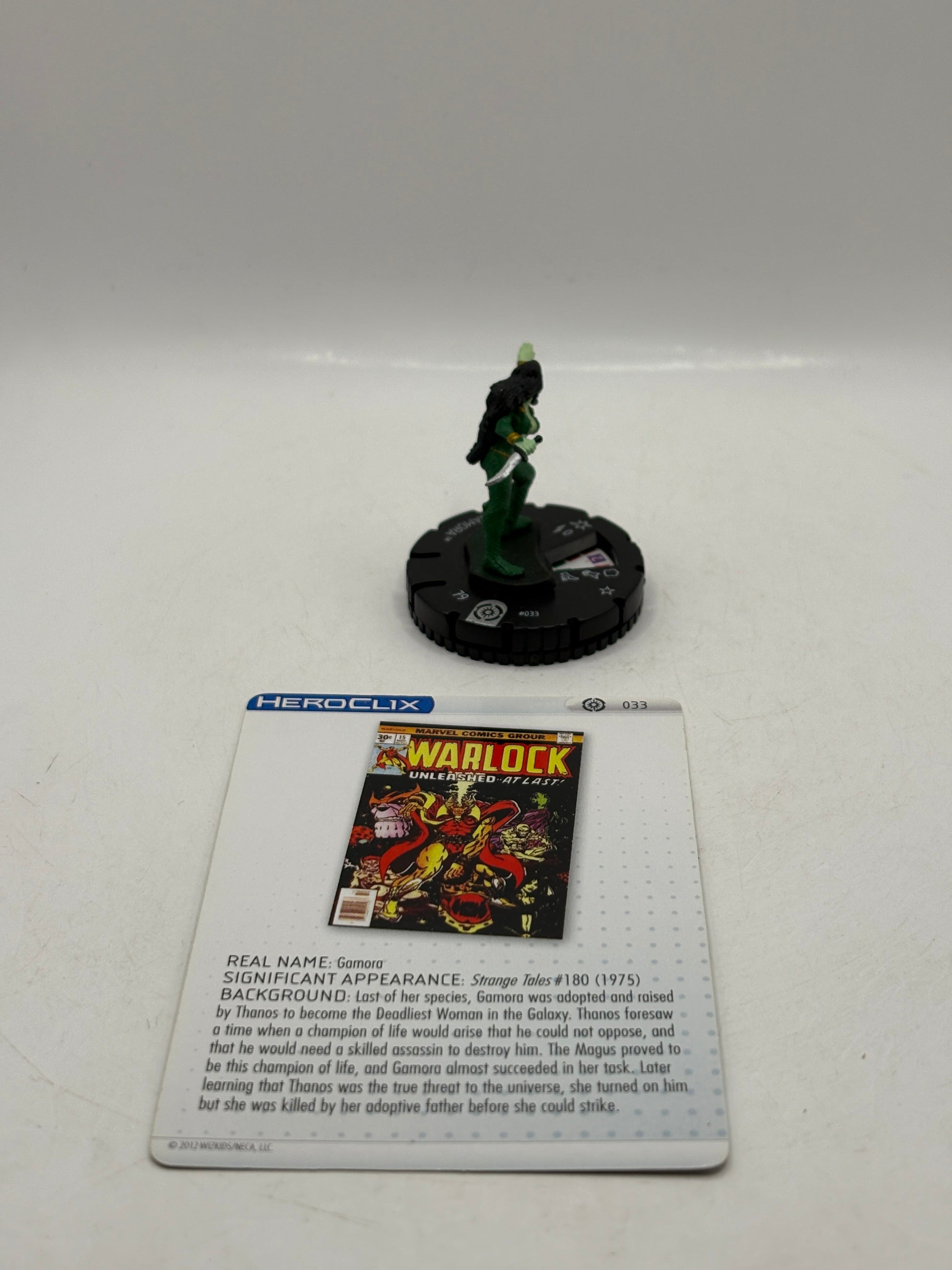 HeroClix Marvel Gamora #033 with Card Loose Figure FRENLY BRICKS - Open 7 Days