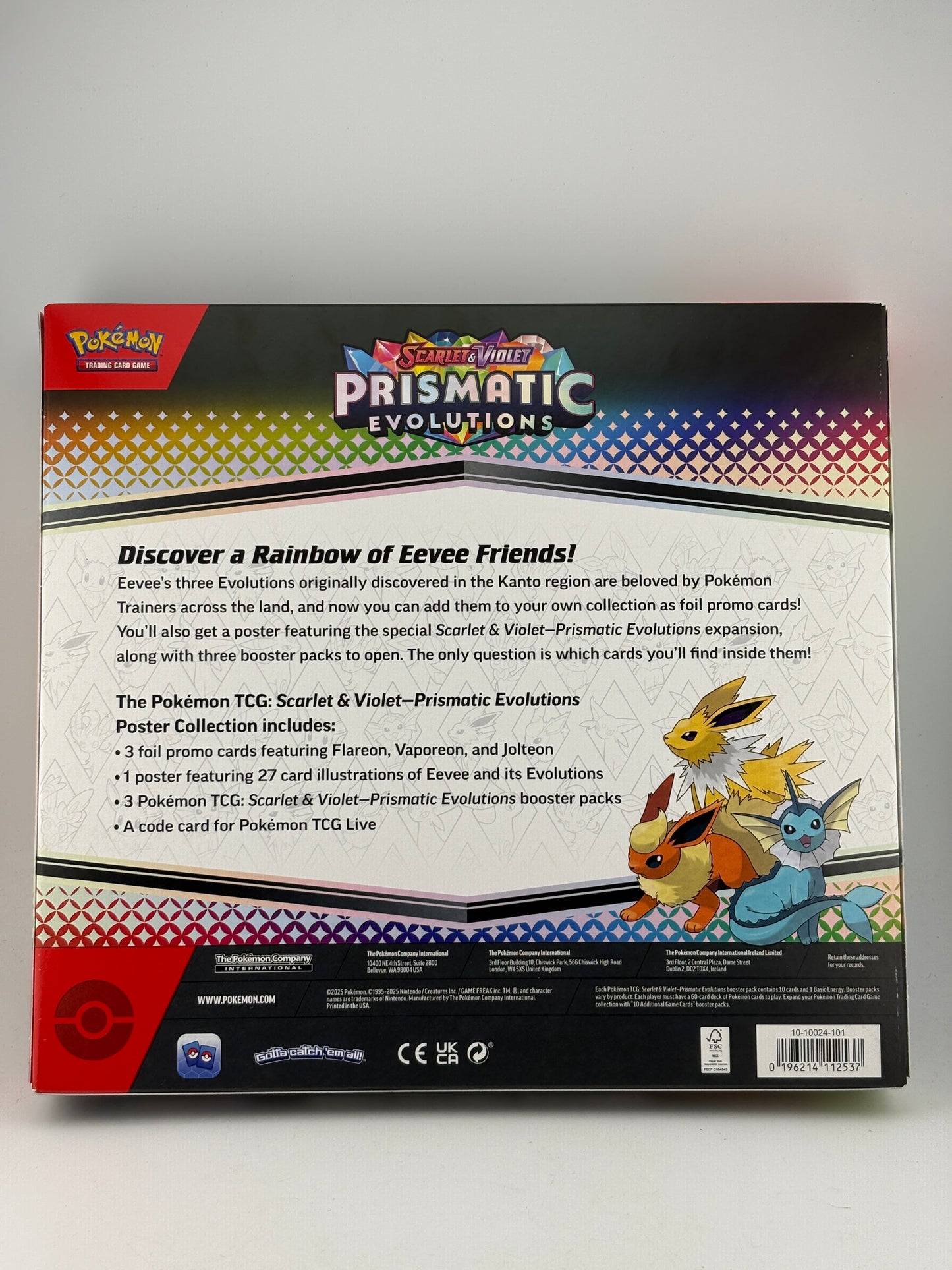 Pokemon TCG Scarlet Violet Prismatic Evolutions Poster Collection Sealed FRENLY BRICKS - Open 7 Days
