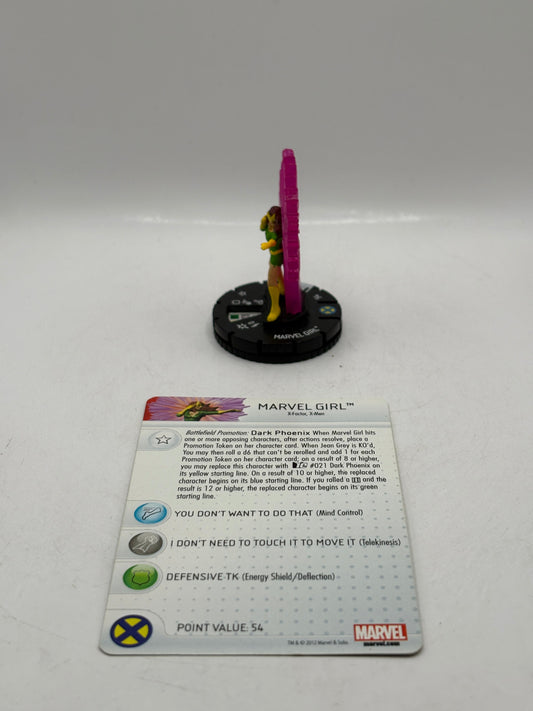 HeroClix Marvel 10th Anniversary- Marvel Girl 003 With Card Loose Figure FRENLY BRICKS - Open 7 Days