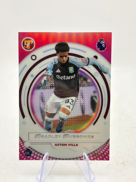 2026 Topps Premier League Pristine #24 Bradley Burrowes /15 Pink