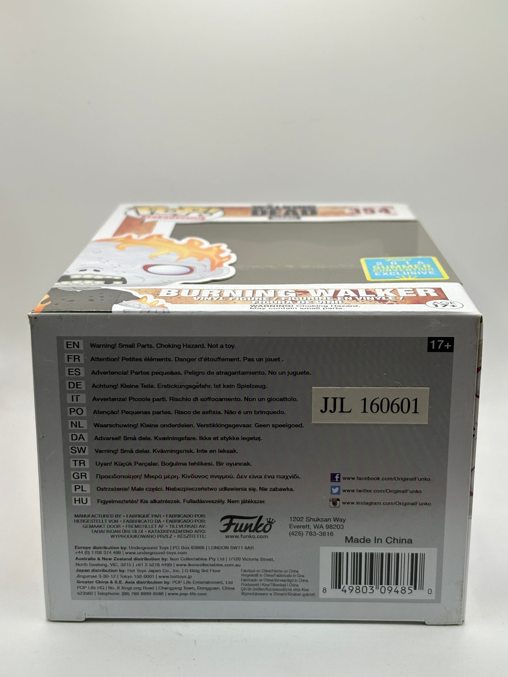 Funko POP! Television The Walking Dead #354 Burning Walker 2016 Summer FRENLY BRICKS - Open 7 Days