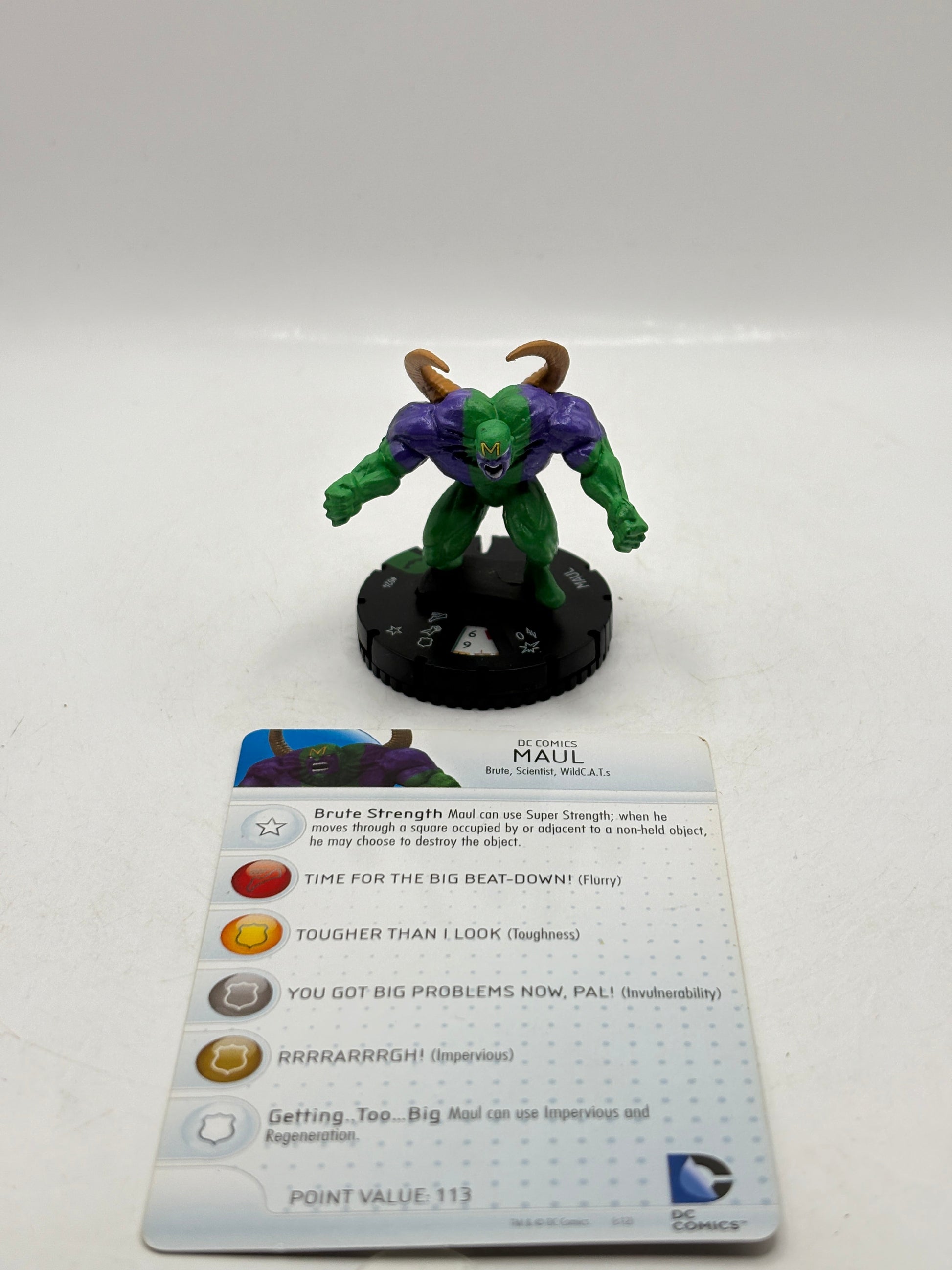 HeroClix DC Comics Maul #024 Loose Figure with Card FRENLY BRICKS - Open 7 Days